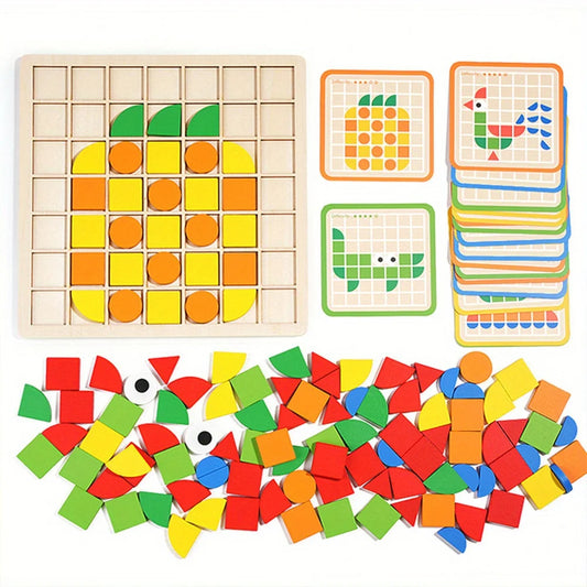 MosaïKidz™ | Puzzle Montessori en Bois