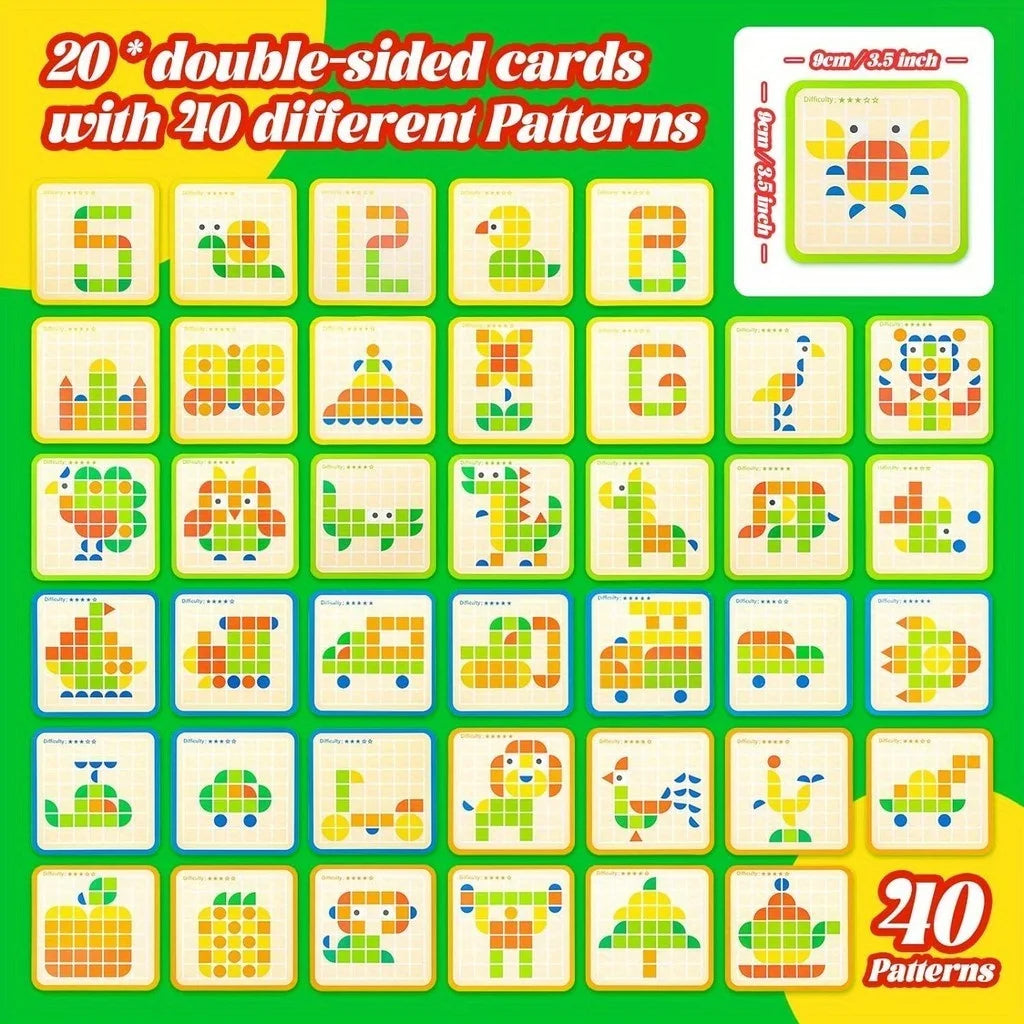 MosaïKidz™ | Puzzle Montessori en Bois