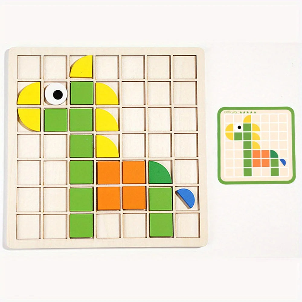 MosaïKidz™ | Puzzle Montessori en Bois