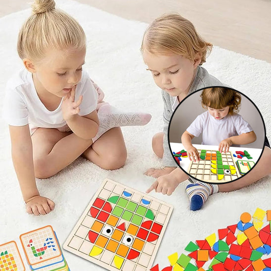 MosaïKidz™ | Puzzle Montessori en Bois