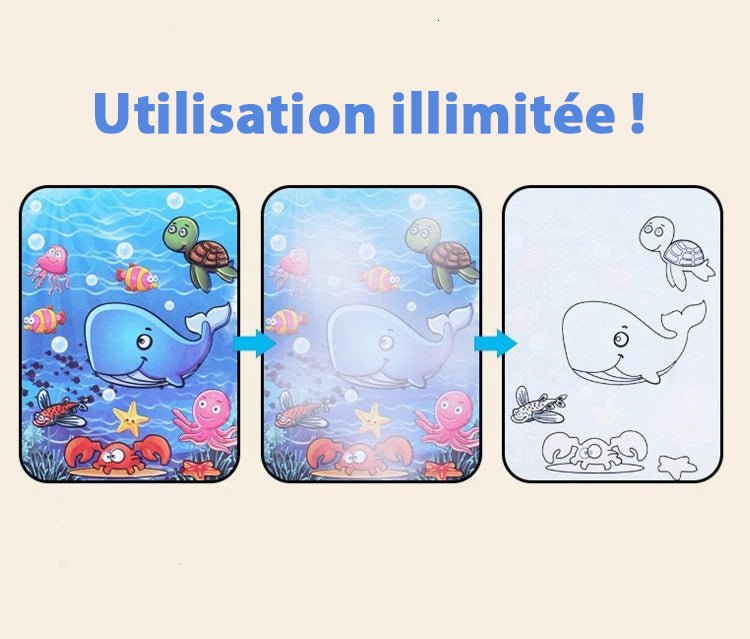 Livre Magique de Peinture à l'Eau | AquaDraw - MonUniversJeux