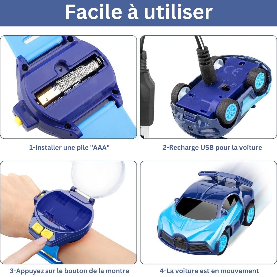 ZoomiFun™ | Mini voiture télécommandée intégrée à une montre