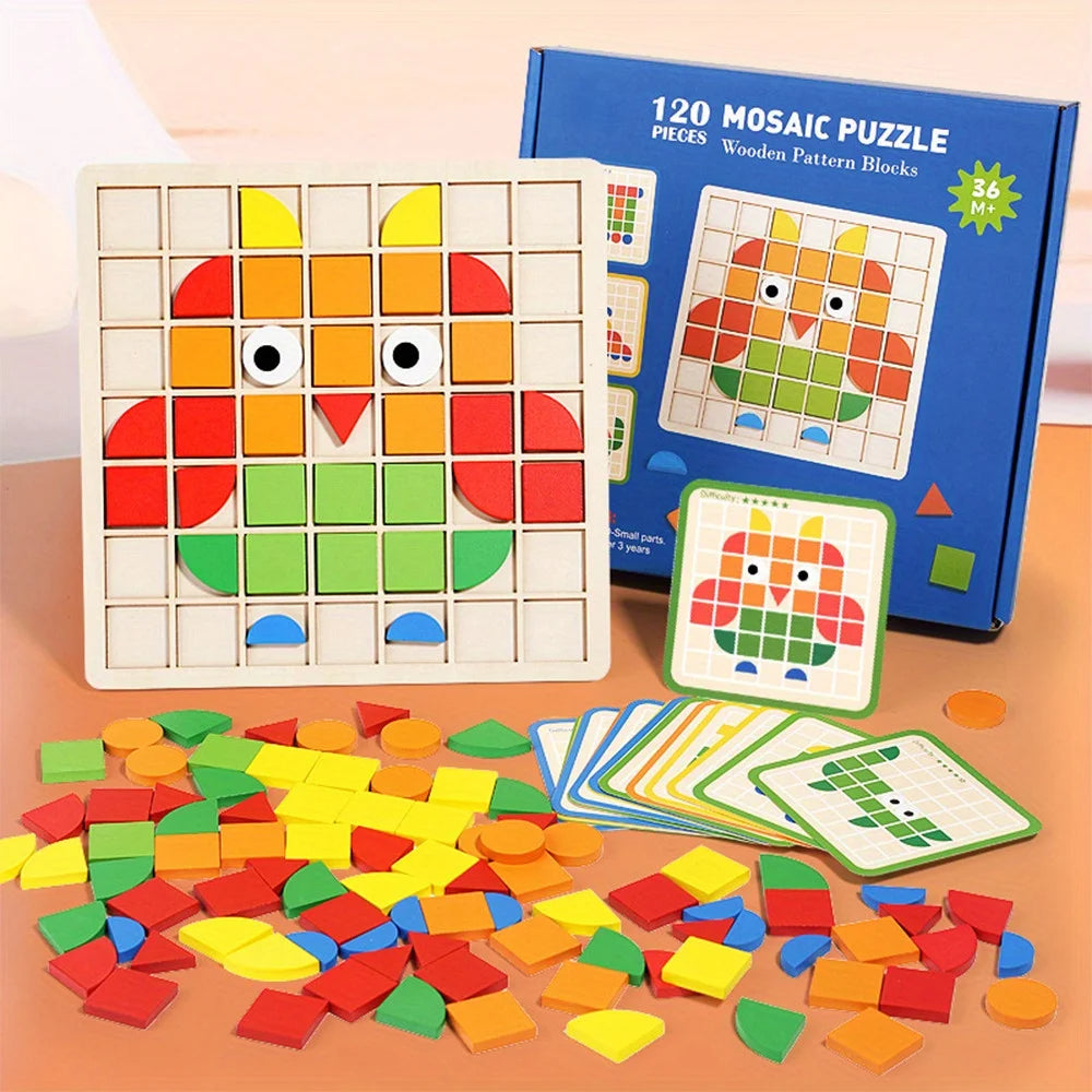 MosaïKidz™ | Puzzle Montessori en Bois