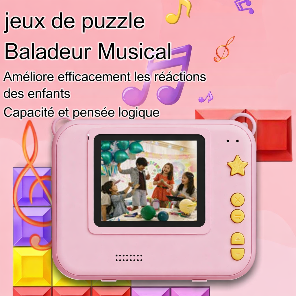 appareil photo enfant avec jeux integré