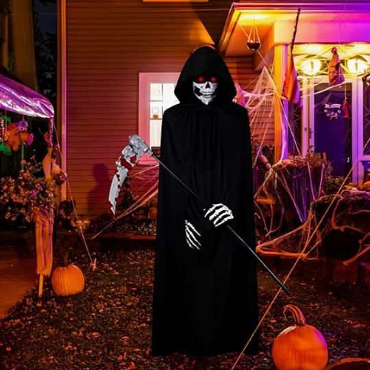 Déguisement Halloween Faucheuse Cape Noire