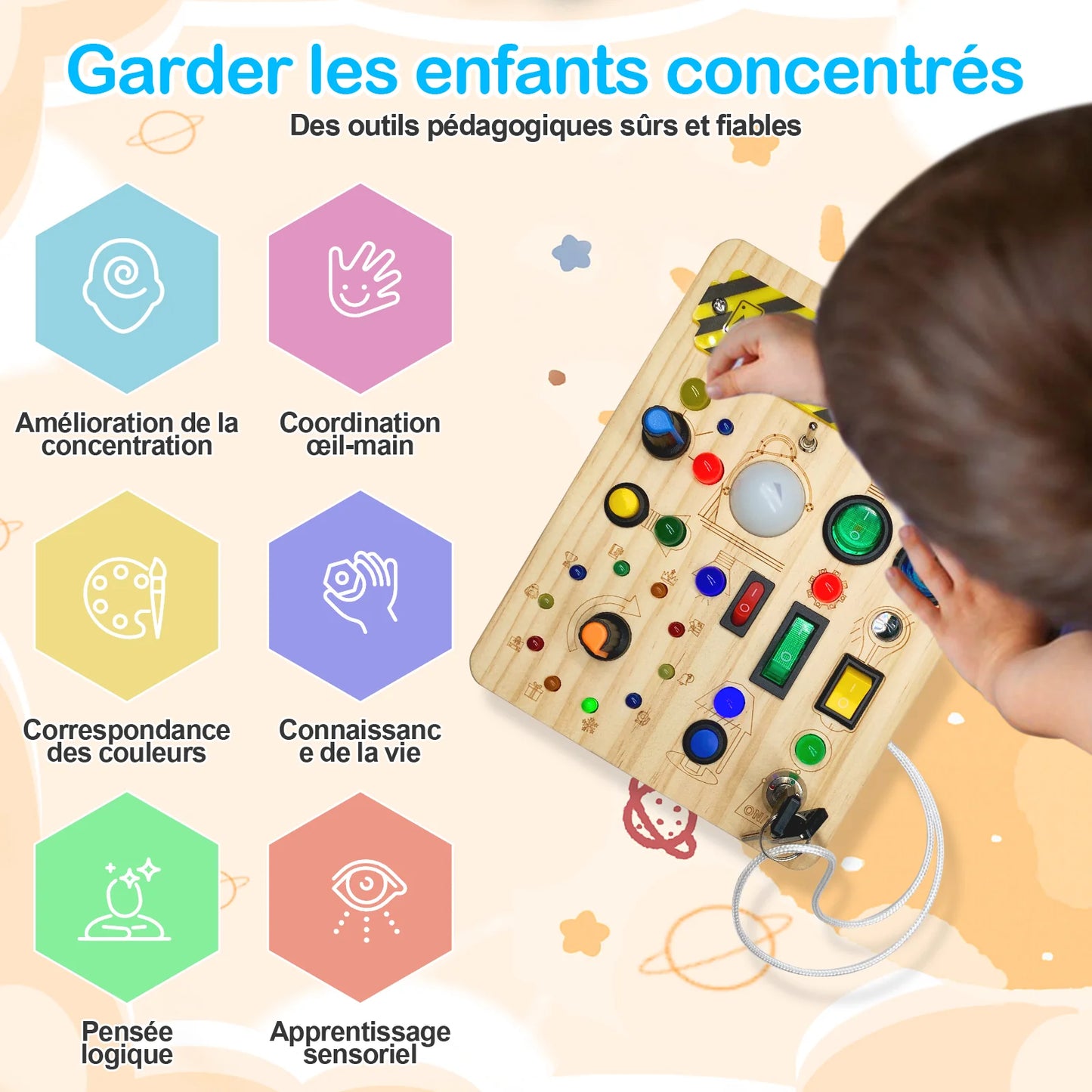 Planche Sensorielle Montessori Éducative