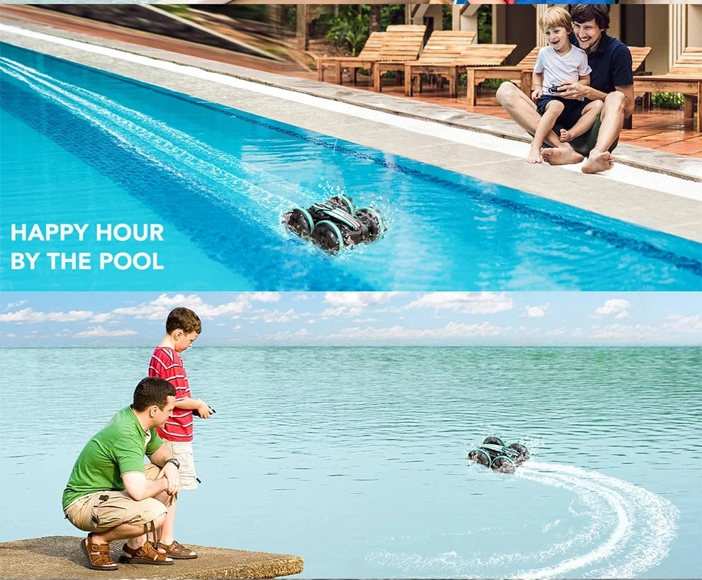 voiture télécommandée amphibie mer piscine